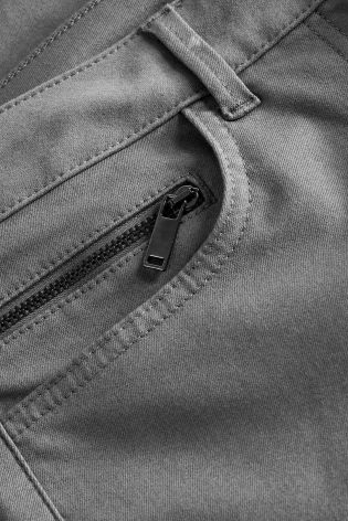 Grey Oversized Pocket Cardigan